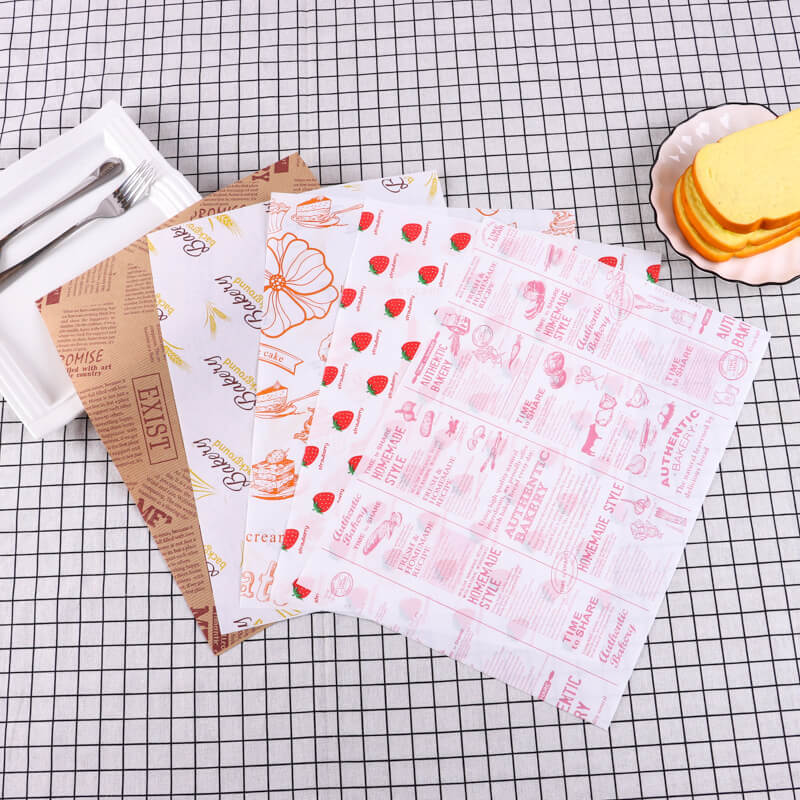 Custom Wrapping Paper Wholesale Printed Wax Brown Sandwich